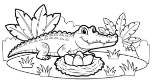 coloriage Crocodile en ligne