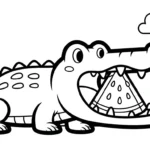 coloriage Crocodile et dessins