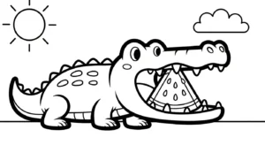coloriage Crocodile et dessins