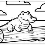 coloriage Crocodile pour primaire