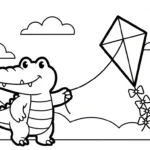 coloriage Crocodile en ligne pour enfant