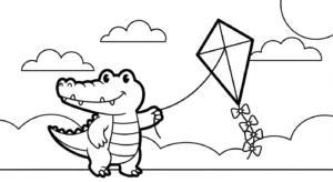 coloriage Crocodile en ligne pour enfant