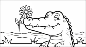 coloriage Crocodile gratuit