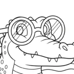 imprimer coloriage Crocodile gratuit