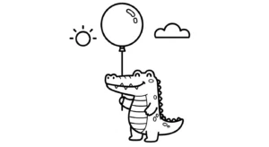 coloriage Crocodile et dessin a imprimer