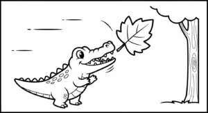 coloriage Crocodile a colorier en ligne