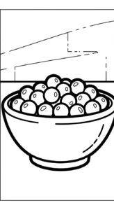 coloriage Legumes et decoupage