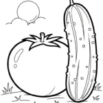 coloriage Legumes à imprimer pour enfant de 10 ans
