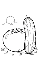 coloriage Legumes à imprimer pour enfant de 10 ans