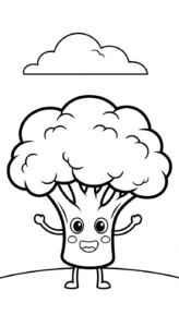 coloriage Legumes à imprimer pour enfant de 6 ans