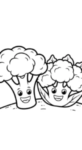 coloriage Legumes en ligne pour enfant