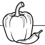 image de coloriage Legumes pour enfant