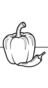 image de coloriage Legumes pour enfant