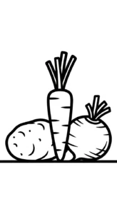 coloriage Legumes a imprimer