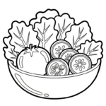 coloriage Legumes pour enfants a imprimer gratuit