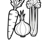 coloriage Legumes pour enfants