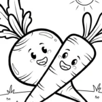 coloriage Legumes pour enfant de 5 ans