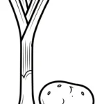 coloriage Legumes à imprimer pour enfant de 4 ans