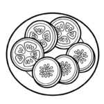 coloriage Legumes à imprimer