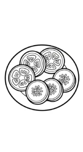 coloriage Legumes à imprimer