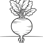 coloriage Legumes à imprimer pour enfant de 4 ans