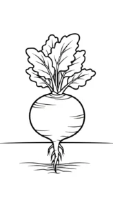 coloriage Legumes à imprimer pour enfant de 4 ans