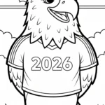 coloriage World Cup 2026 gratuit en ligne