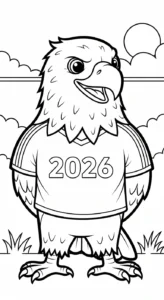coloriage World Cup 2026 gratuit en ligne