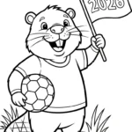 coloriage World Cup 2026 à imprimer pour enfant de 6 ans