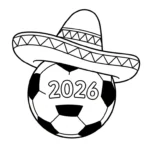coloriage World Cup 2026 et decoupage a imprimer gratuit
