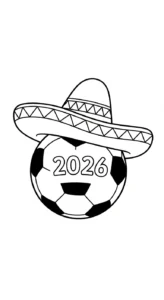 coloriage World Cup 2026 et decoupage a imprimer gratuit