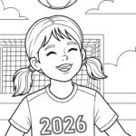coloriage World Cup 2026 a imprimer gratuit