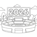 coloriage World Cup 2026 gratuit pour enfants