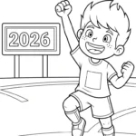 coloriage World Cup 2026 gratuit en ligne