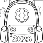 coloriage World Cup 2026 pour enfants a imprimer gratuit