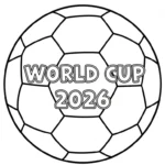 coloriage World Cup 2026 à imprimer pour enfant de 9 ans