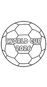 coloriage World Cup 2026 à imprimer pour enfant de 9 ans