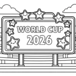 coloriage World Cup 2026 gratuit pour enfants