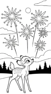 coloriage bambi updated pour primaire