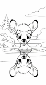 coloriage bambi updated pour enfant de 4 ans