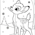 coloriage bambi updated pour enfant de 2 ans