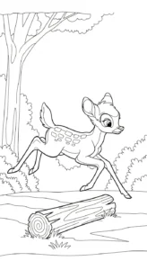 coloriage bambi updated pour enfant de 2 ans