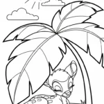 coloriage bambi updated a imprimer pour enfant de 4 ans