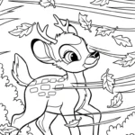 coloriage bambi updated pour enfants