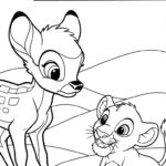 image de coloriage bambi updated pour enfant