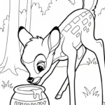 coloriage bambi updated pour enfant a imprimer gratuit
