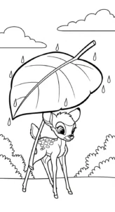 coloriage bambi updated à imprimer a4