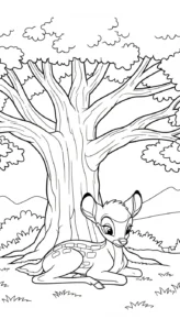 coloriage bambi updated et decoupage a imprimer gratuit