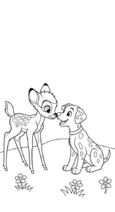 image pour coloriage bambi updated enfant