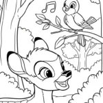 coloriage bambi updated pour bebe a imprimer